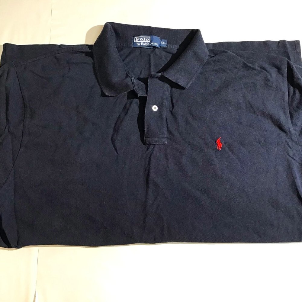 Polo Short Sleeve Shirt Navy Blue size XXL